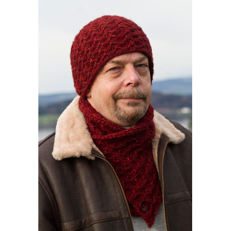 Hat and Scarf Davos Knitting pattern Design Ekaterina Arndt wollefein.ch