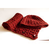 Hat and Scarf Davos Knitting pattern Design Ekaterina Arndt wollefein.ch