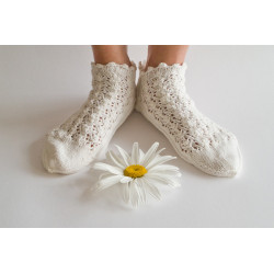 Socks Daisy - Knitting pattern short summer socks