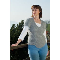 Download knitting pattern Baby Alpaca Vest Glacier Express