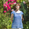 Top Blue Air Lightweight top for summer - Knitting Pattern in English