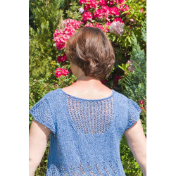 Top Blue Air Lightweight top for summer - Knitting Pattern in English