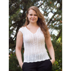 Tee Top Daisy knitting pattern Design Ekaterina Arndt wollefien-shop.ch