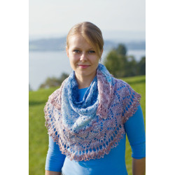 Halfcircle Shawl North Sea - Knitting pattern Design Ekaterina Arndt wollefein.ch