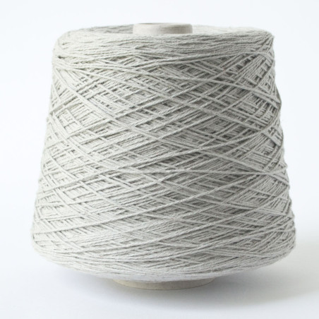 Cotton Linen cone ca. 800 g, colour grey, 100g / 280 m, wollefein-shop.ch