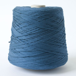 Cotton Silk Kone Blau, 85% Organic Cotton, 15% Silk. Kone ca. 800 g / ca. 2240 m. wollefein-shop.ch