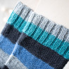 Handknitted Wool Socks with Gradiant - made by Wollefein