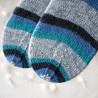 Handknitted Wool Socks with Gradiant - made by Wollefein