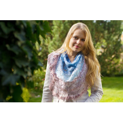 Tuch Nordsee - Strickanleitung. Stricke mit Anleitung Lace Schal mit Ajourmuster