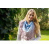 Tuch Nordsee - Strickanleitung. Stricke mit Anleitung Lace Schal mit Ajourmuster